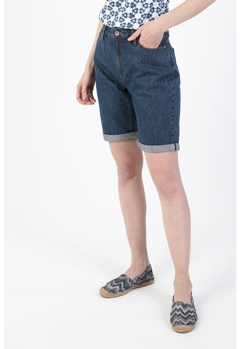 Pantaloni scurti de denim cu 5 buzunare