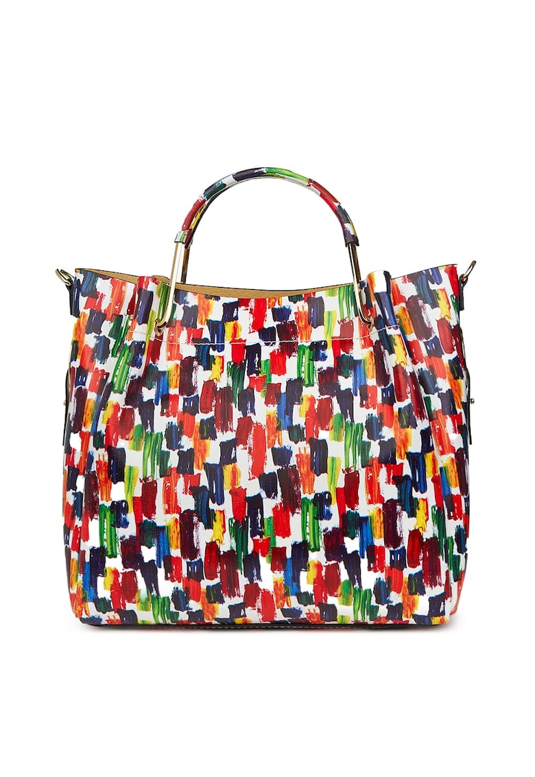 Geanta dama din piele naturala Fabiana cu model