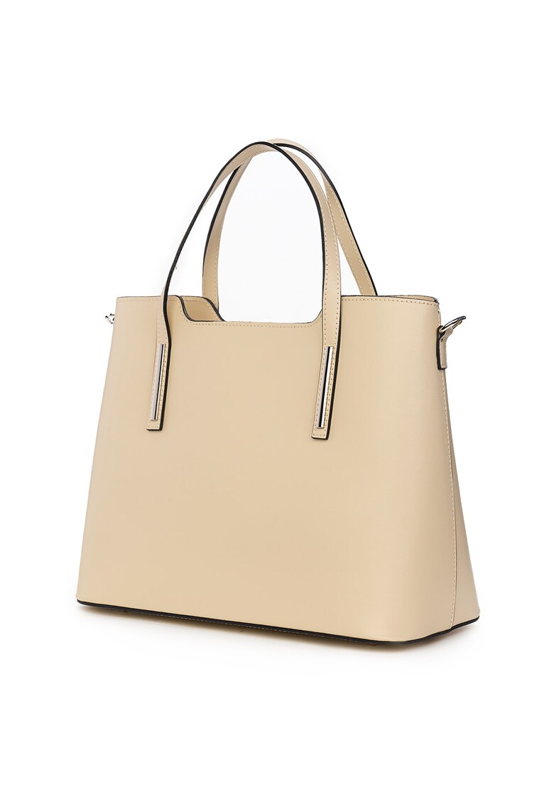 Geanta dama din piele Ligia crem