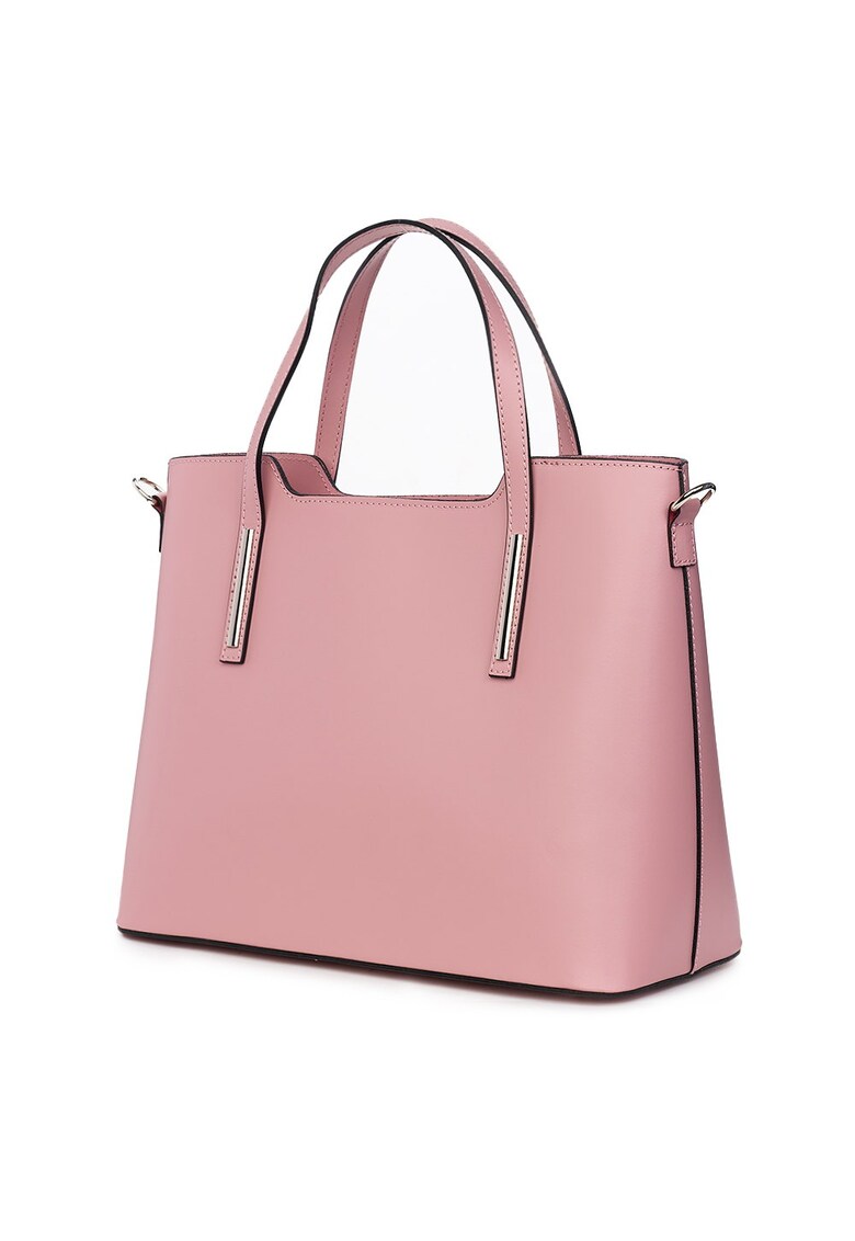 Geanta dama din piele Ligia roz