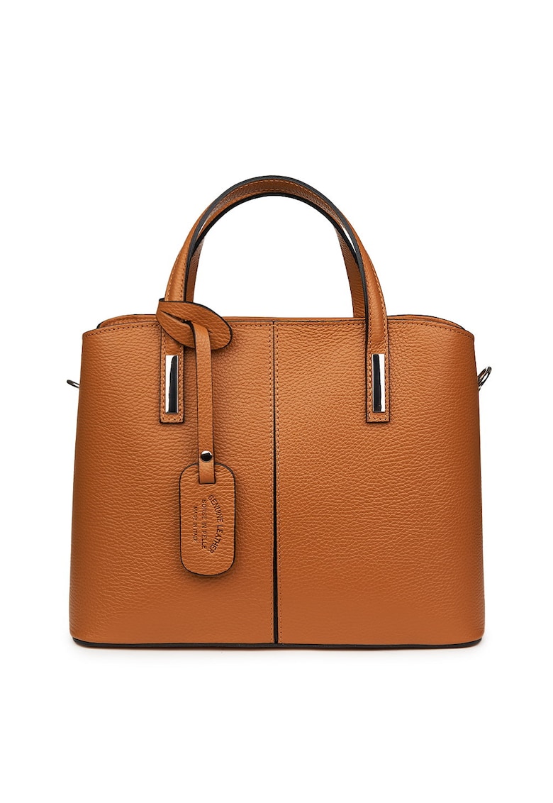 Geanta dama din piele naturala Gianna gri