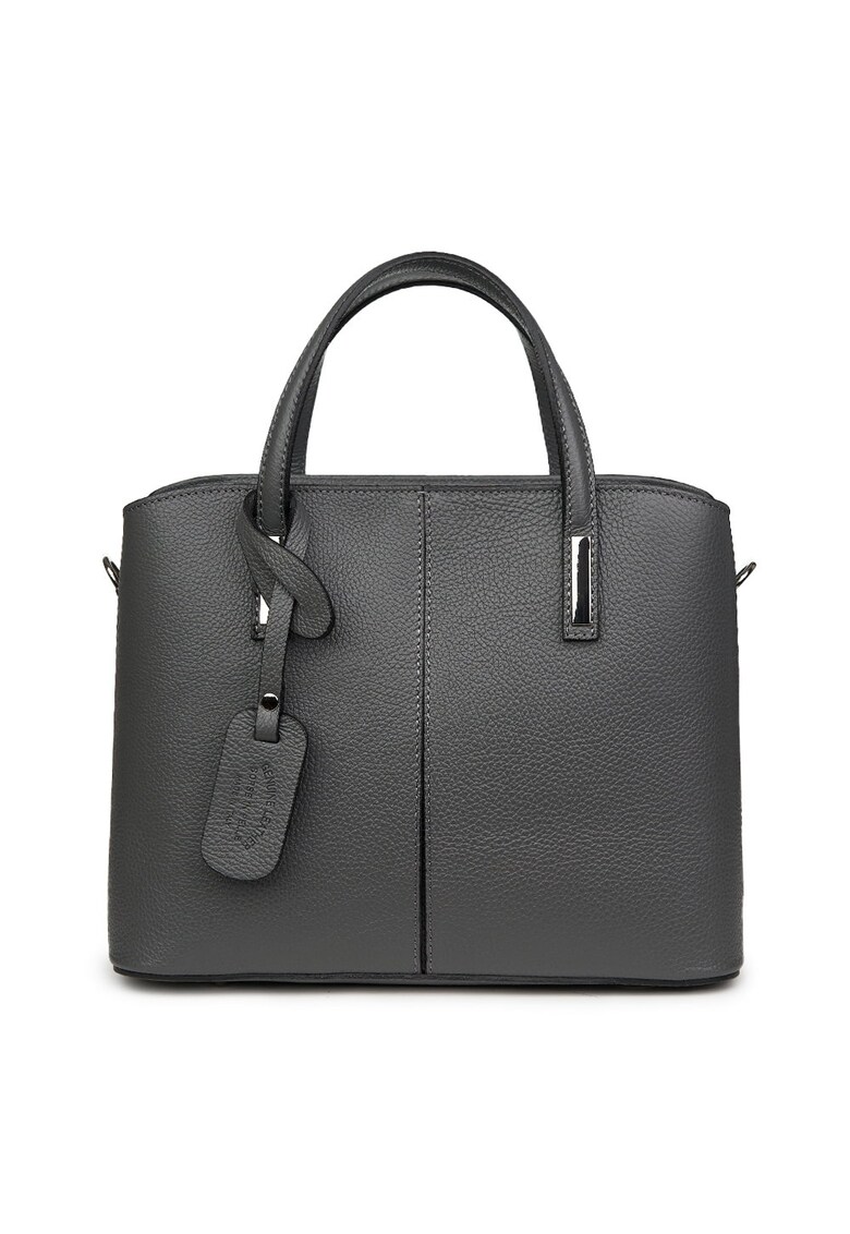 Geanta dama din piele naturala Gianna gri - Gri