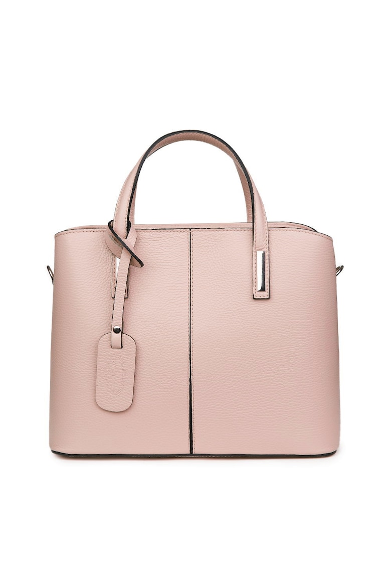 Geanta dama din piele naturala Gianna gri