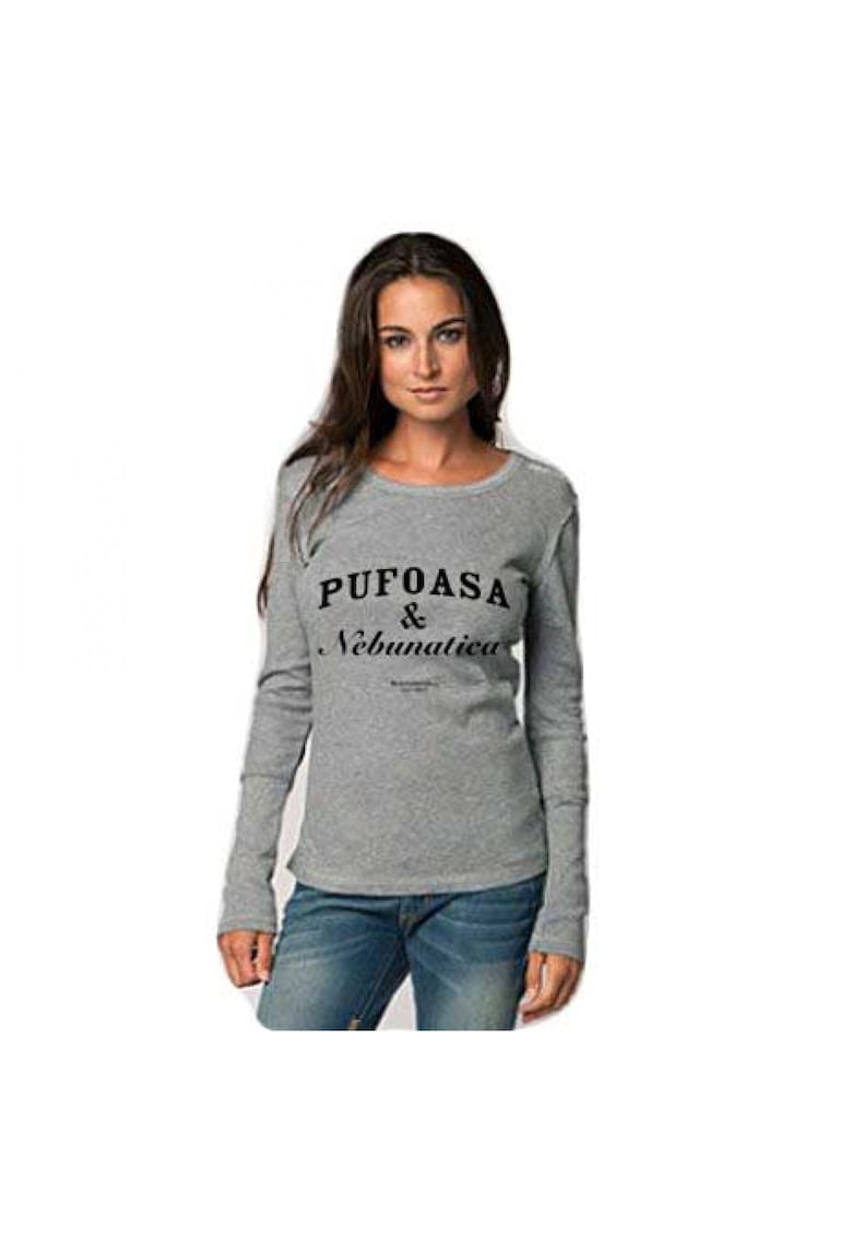 88895373-Bluza Pufoasa si Nebunatica - Gri