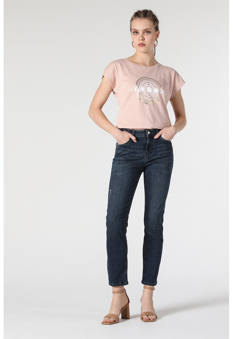 Blugi slim fit crop Carla