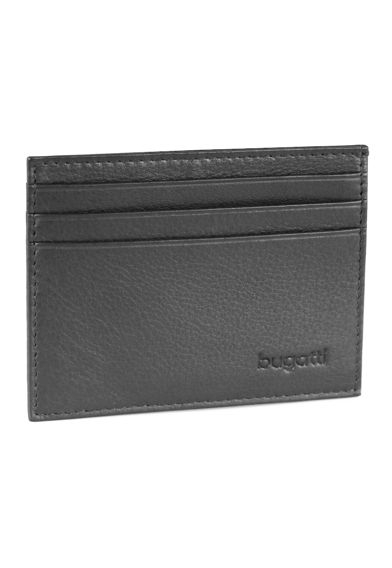 Suport carduri Sempre - piele neagra - Negru