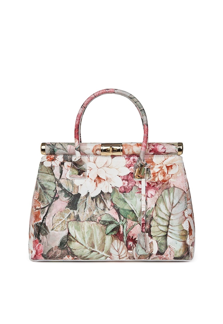 Geanta din piele cu flori Gioia model