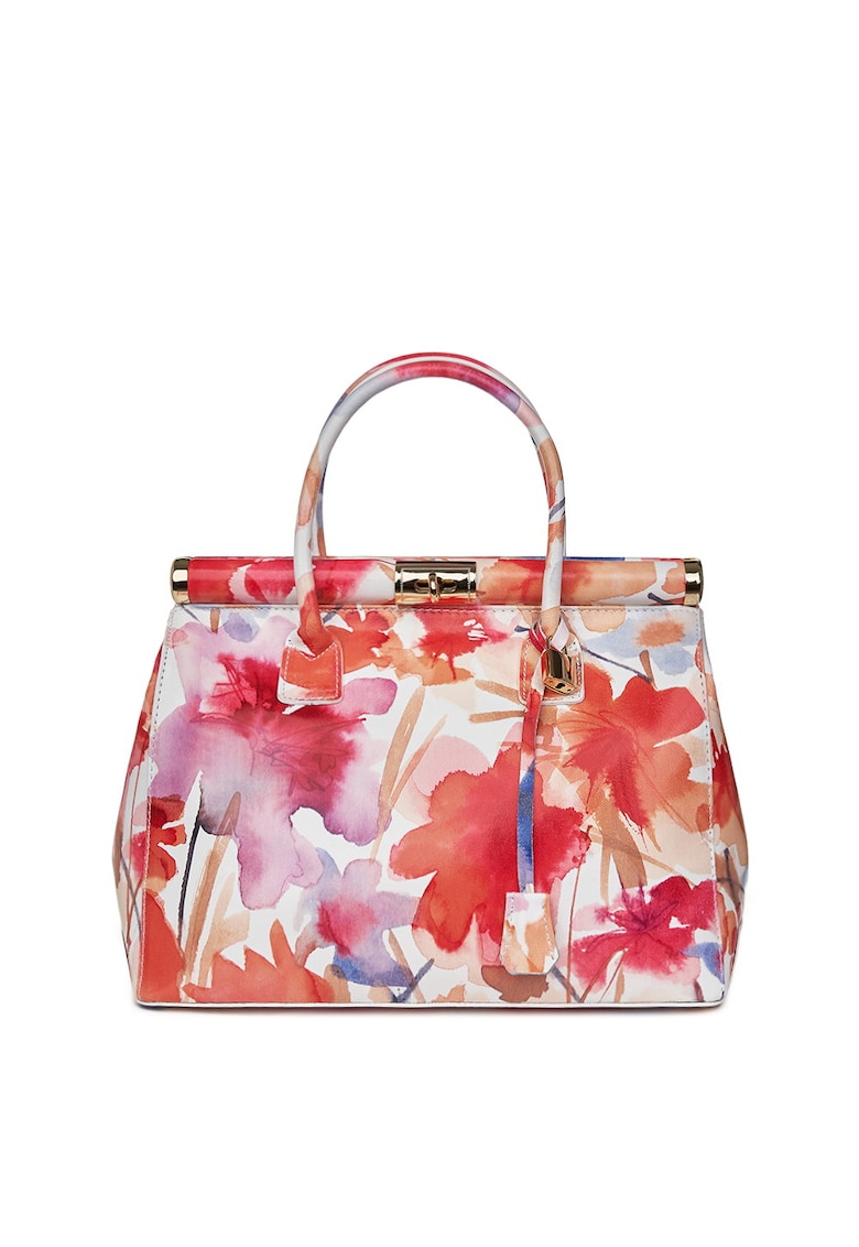 Geanta din piele cu flori Gioia model