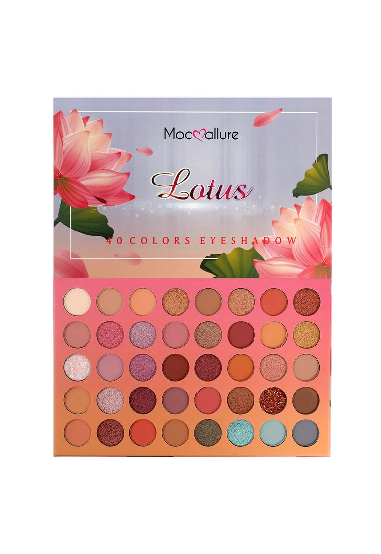 Paleta Profesionala de Farduri Mocallure 40 Eyeshadow Palette - Lotus - 40 x 1 g