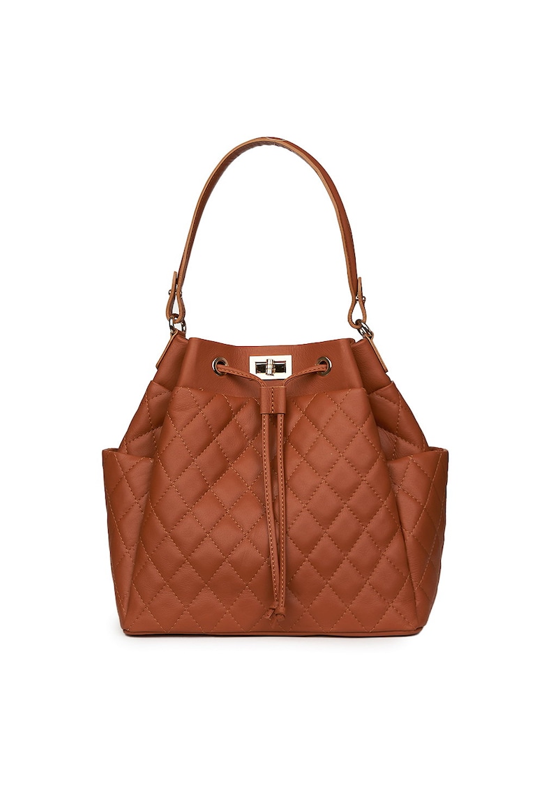 Geanta piele cu aspect matlasat Felice