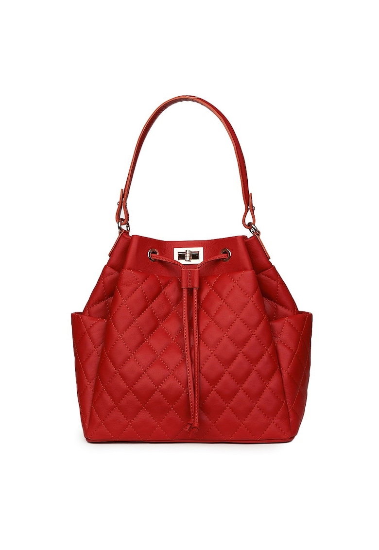 Geanta piele cu aspect matlasat Felice Geanta piele cu aspect matlasat Felice