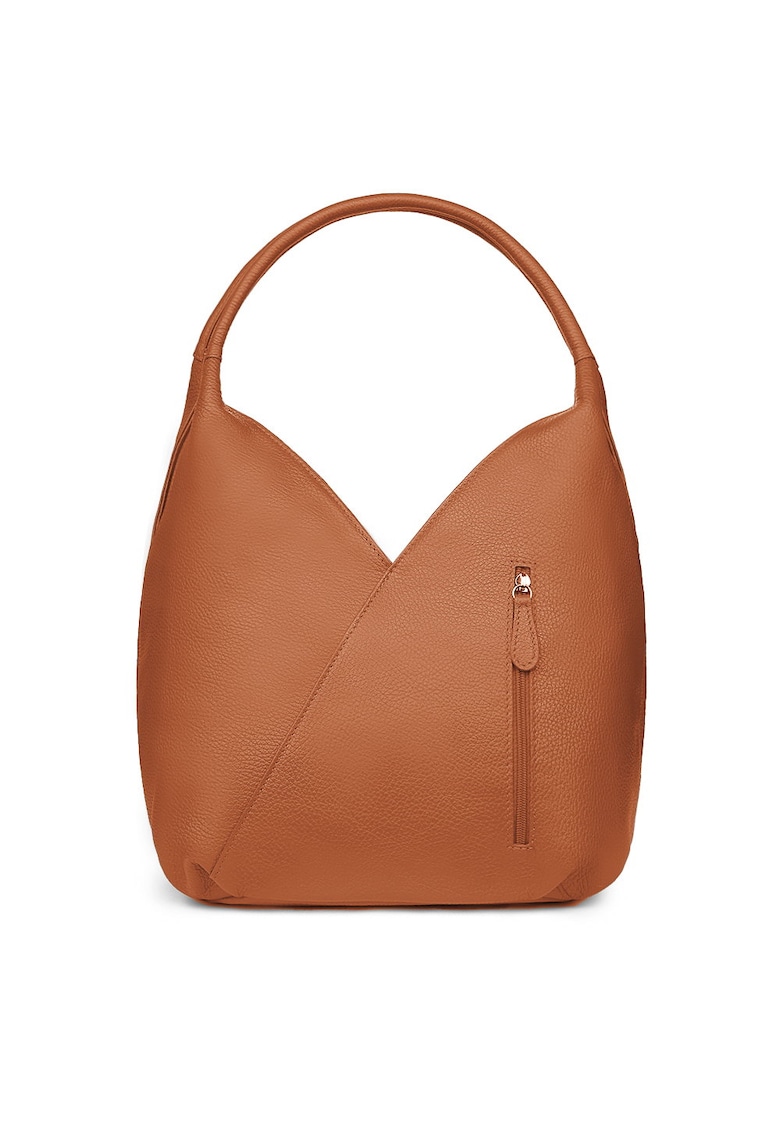 Geanta piele naturala Lorena - Coniac