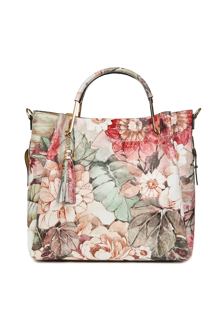 Geanta dama din piele naturala Fabiana cu model