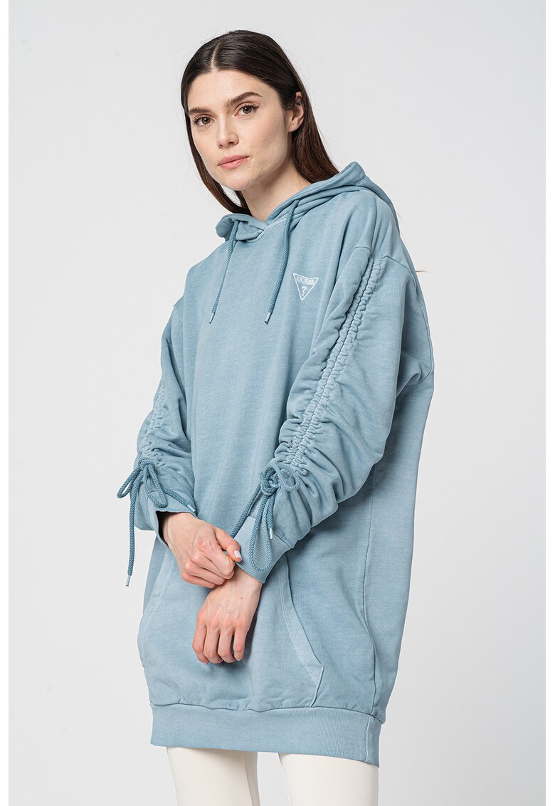 Фитнес рокля тип худи с паднали ръкави Guess