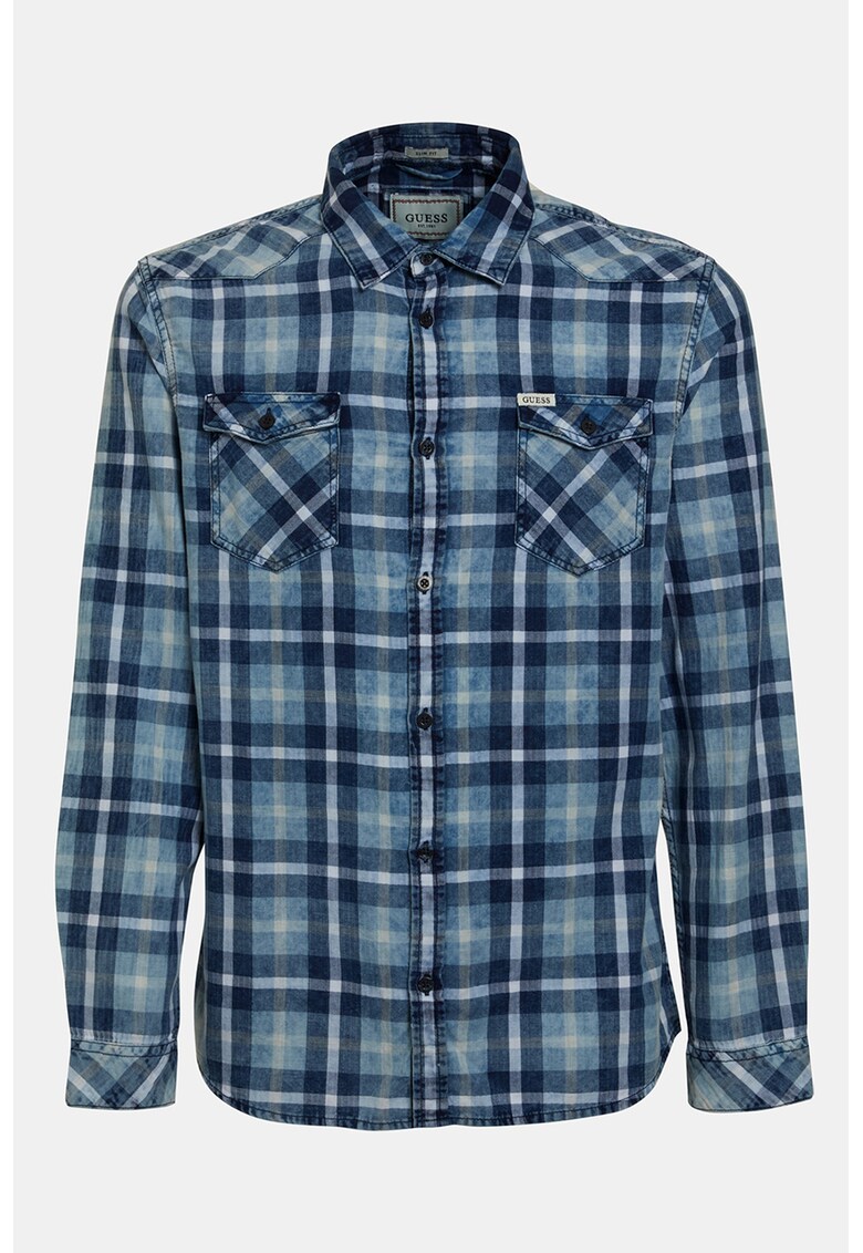 Camasa slim fit cu model in carouri Camasa slim fit cu model in carouri fashiondays.ro