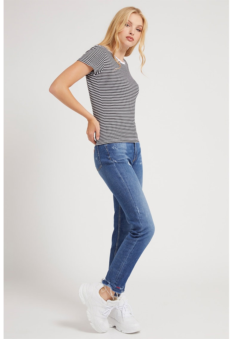 Тениска с модал и лого GUESS JEANS