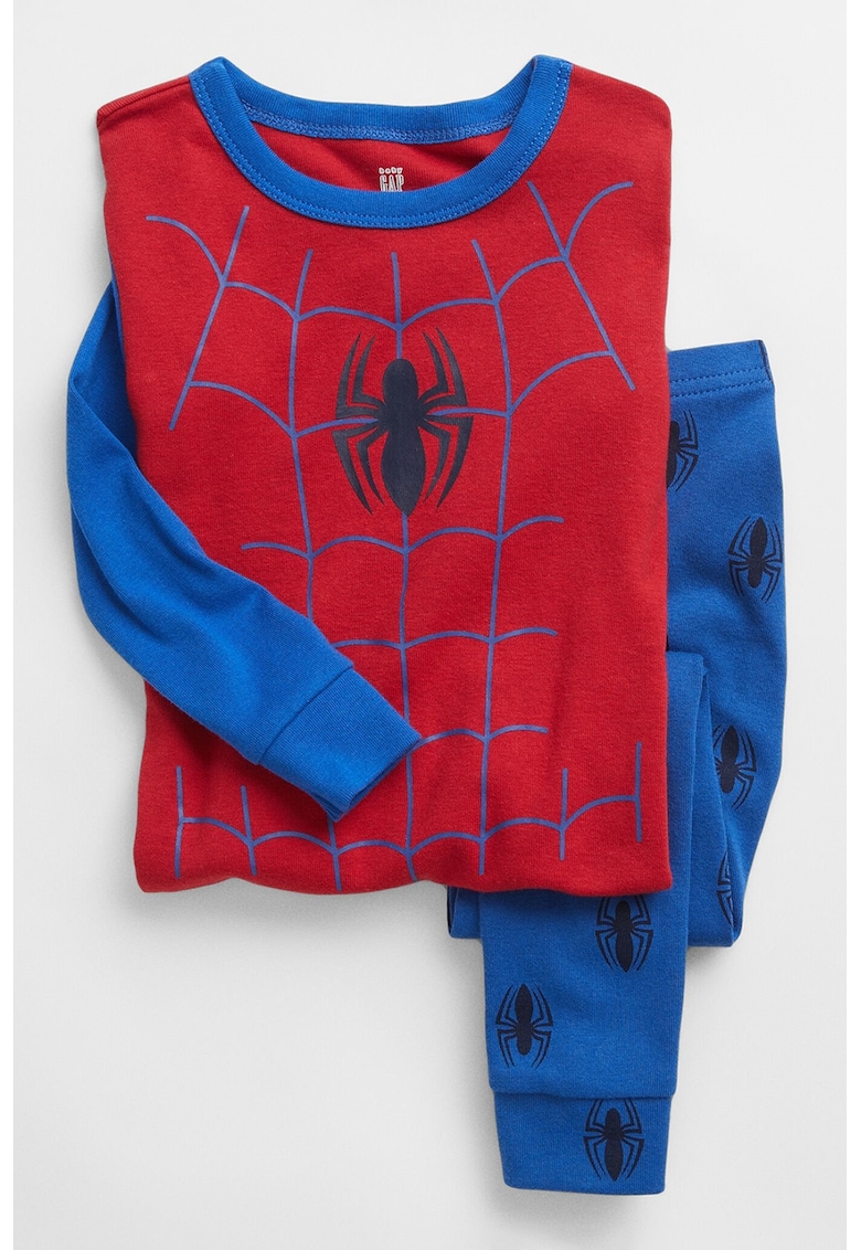 Pijama de bumbac oranic cu Spider Man