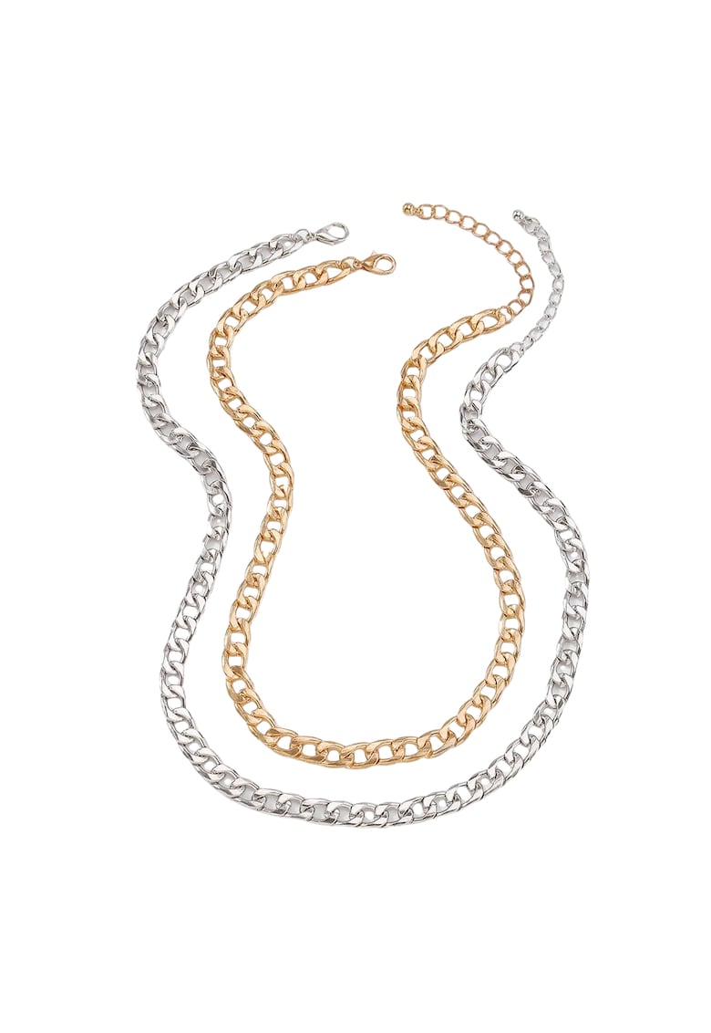 Set 2 coliere - auriu si argintiu - Sandor C11 -