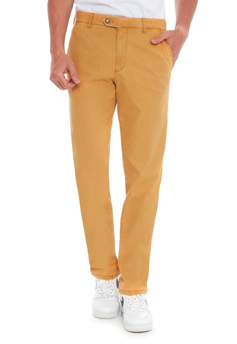 Pantaloni barbati - Eton 5525 - galben mustar - Galben