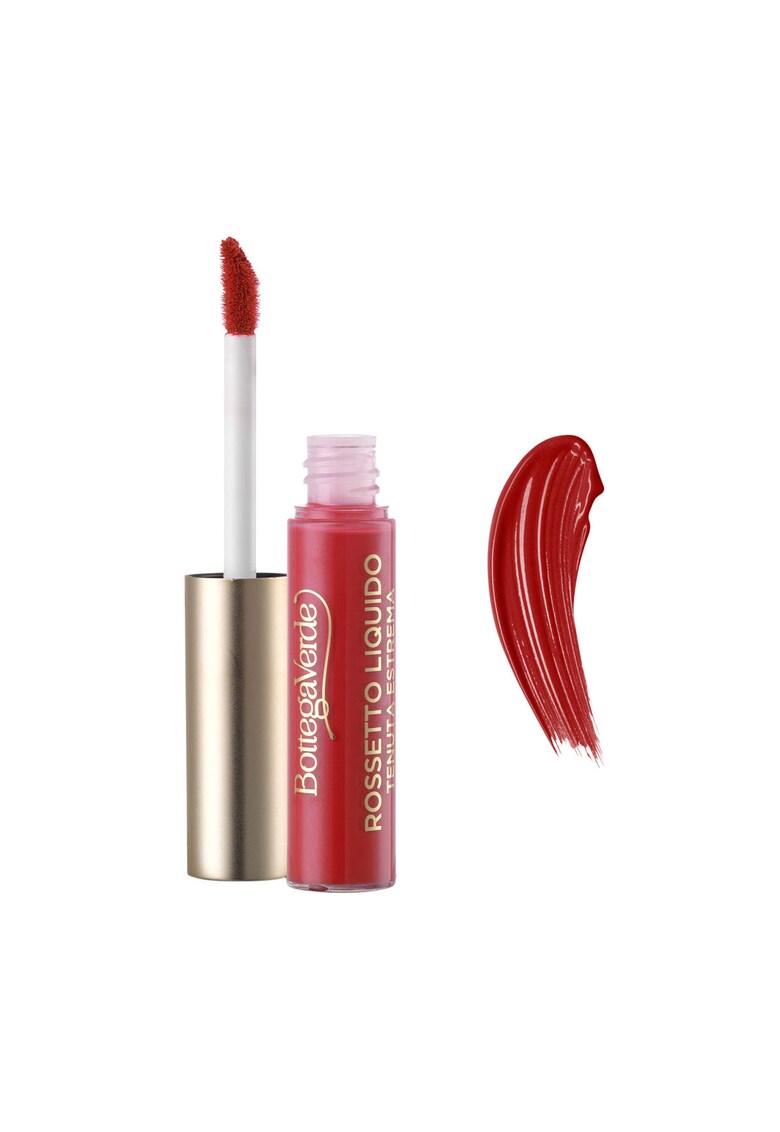 Ruj lichid - rezistent - cu ulei de trandafir alb si vitamina E - corai -