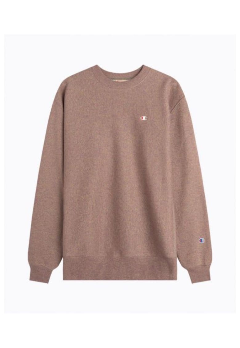 Hanorac pentru barbati - Crewneck - Bumbac - Maro - Maro