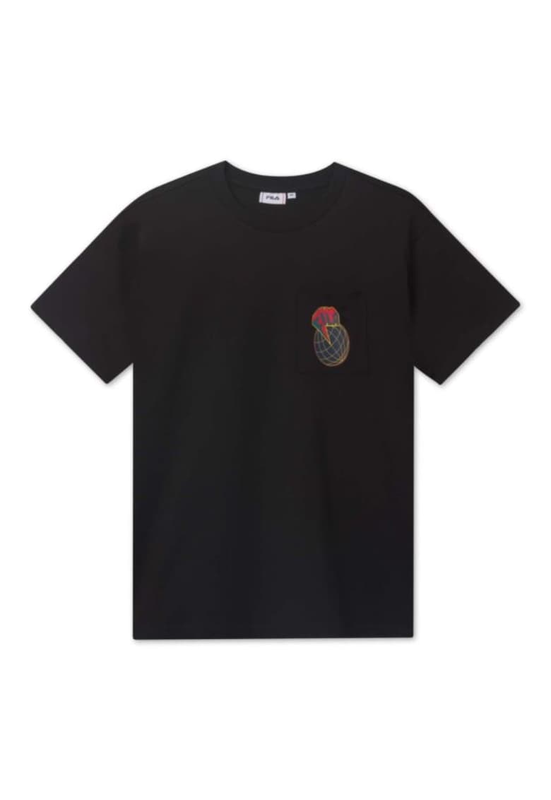 Fila Tricou barbati - Bumbac - Negru - Negru