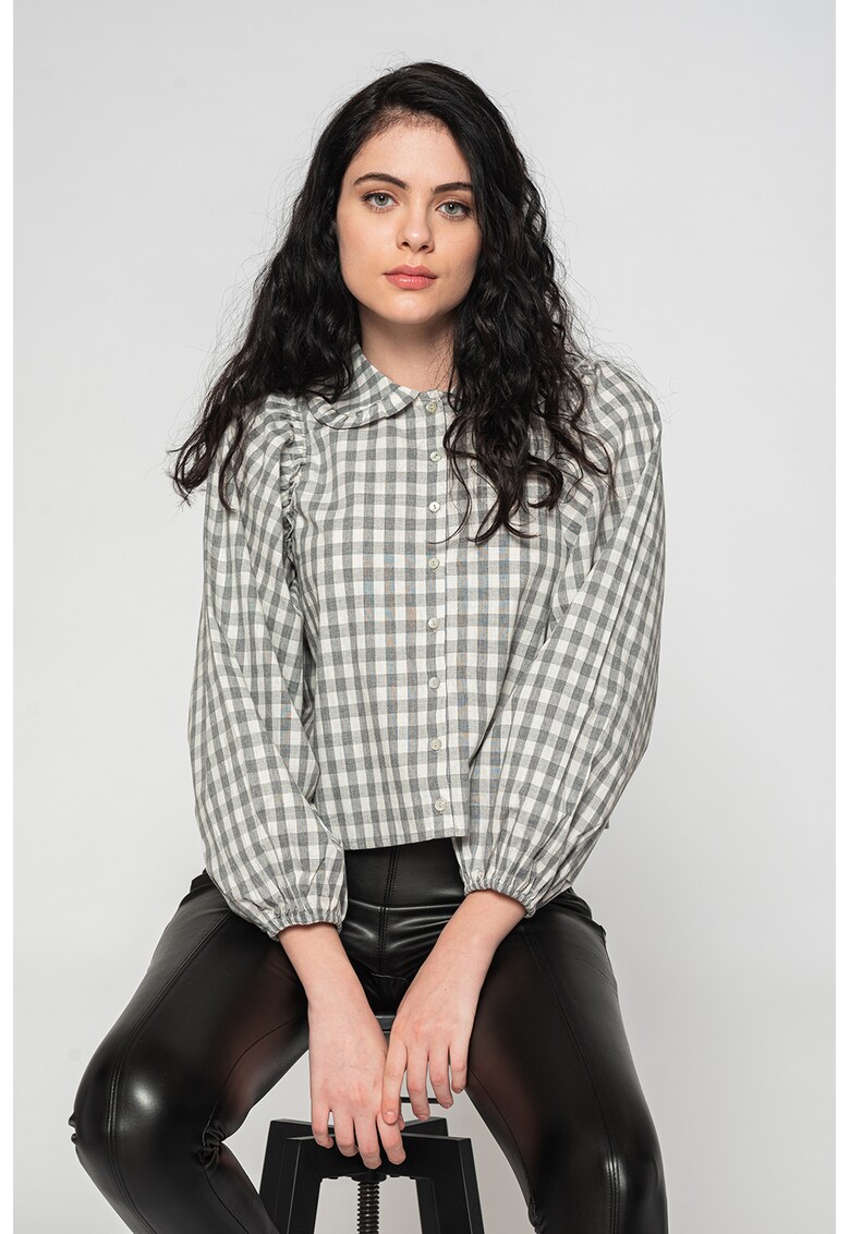 Camasa in carouri crop Elani Camasa in carouri crop Elani ANSWEAR