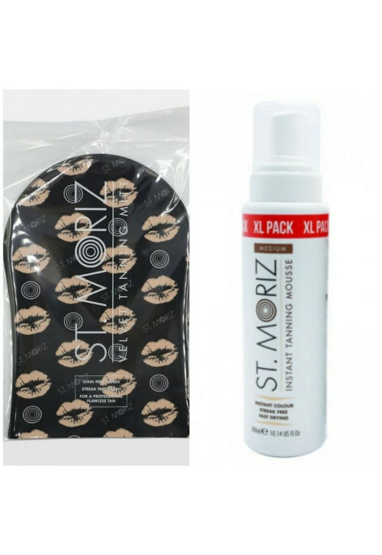 Set Autobronzare Profesionala St Moriz Spuma XL Medium + Manusa Aplicare