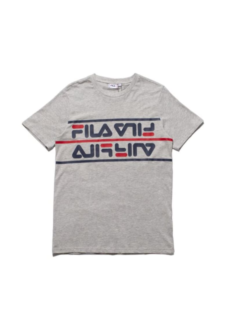 Fila Tricou pentru barbati - Salman - Bumbac - Gri - Gri