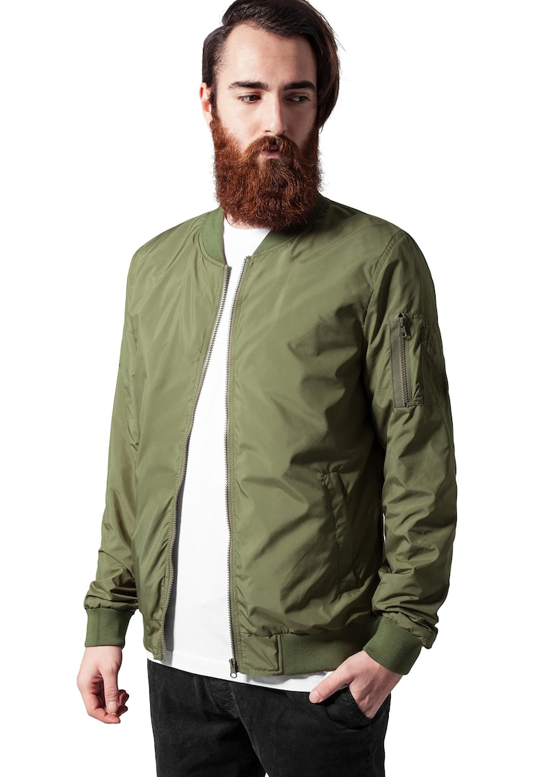 Urban Classics Jacheta bomber cu fermoar