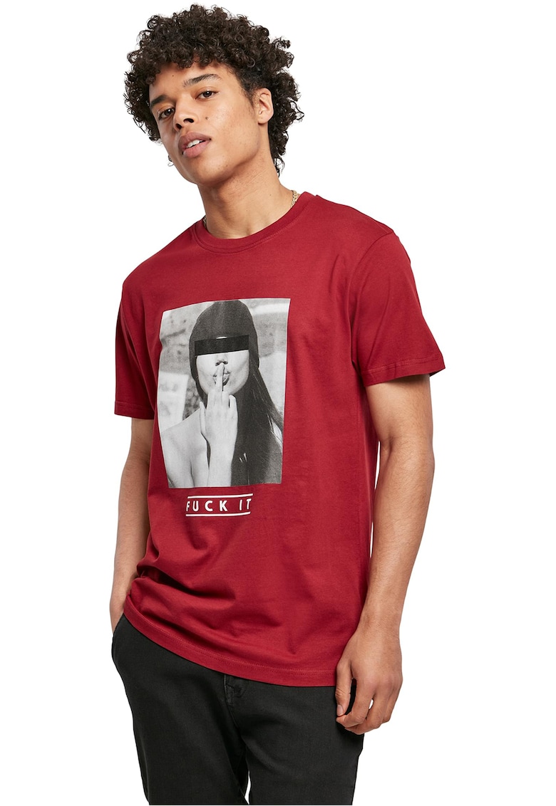 ter tee -Tricou unisex cu decolteu la baza gatului si imprimeu foto