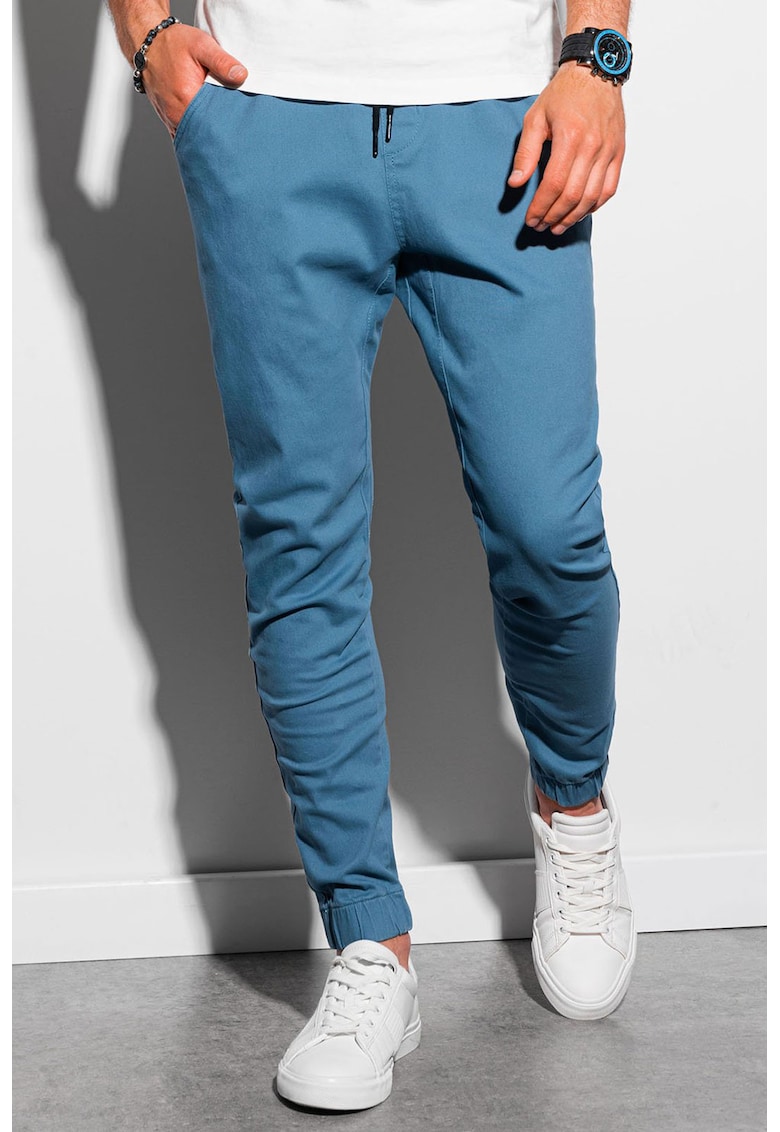 Ombre Pantaloni jogger cu snur de ajustare