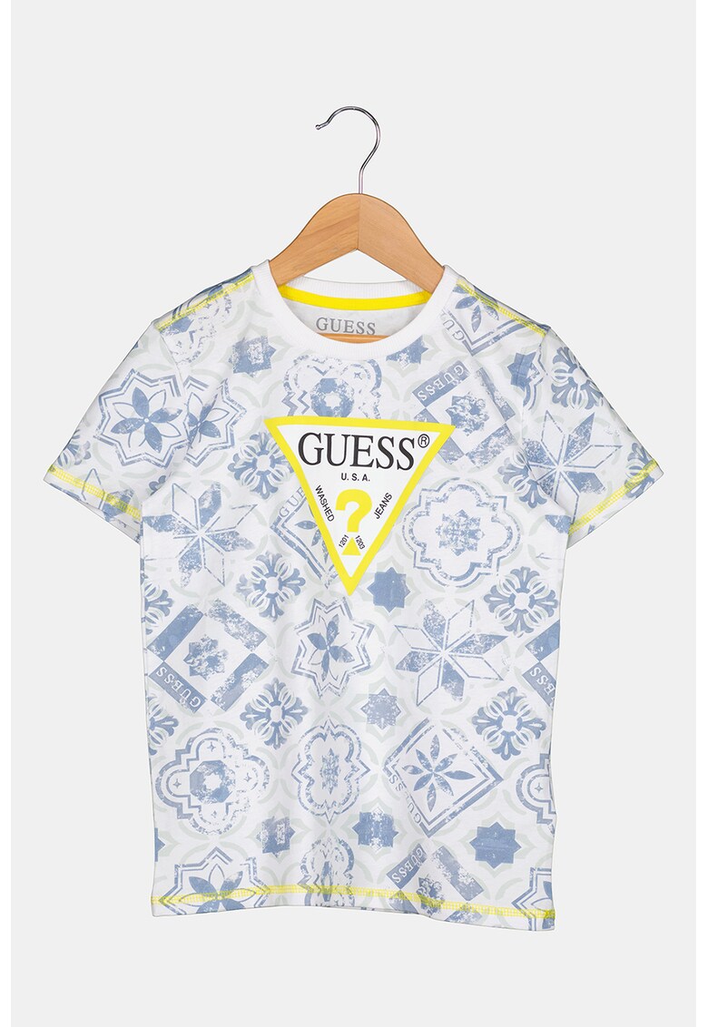 Тениска с фигурална щампа GUESS JEANS