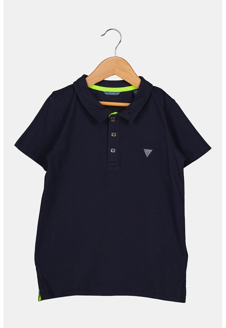 GUESS - Tricou polo cu logo discret