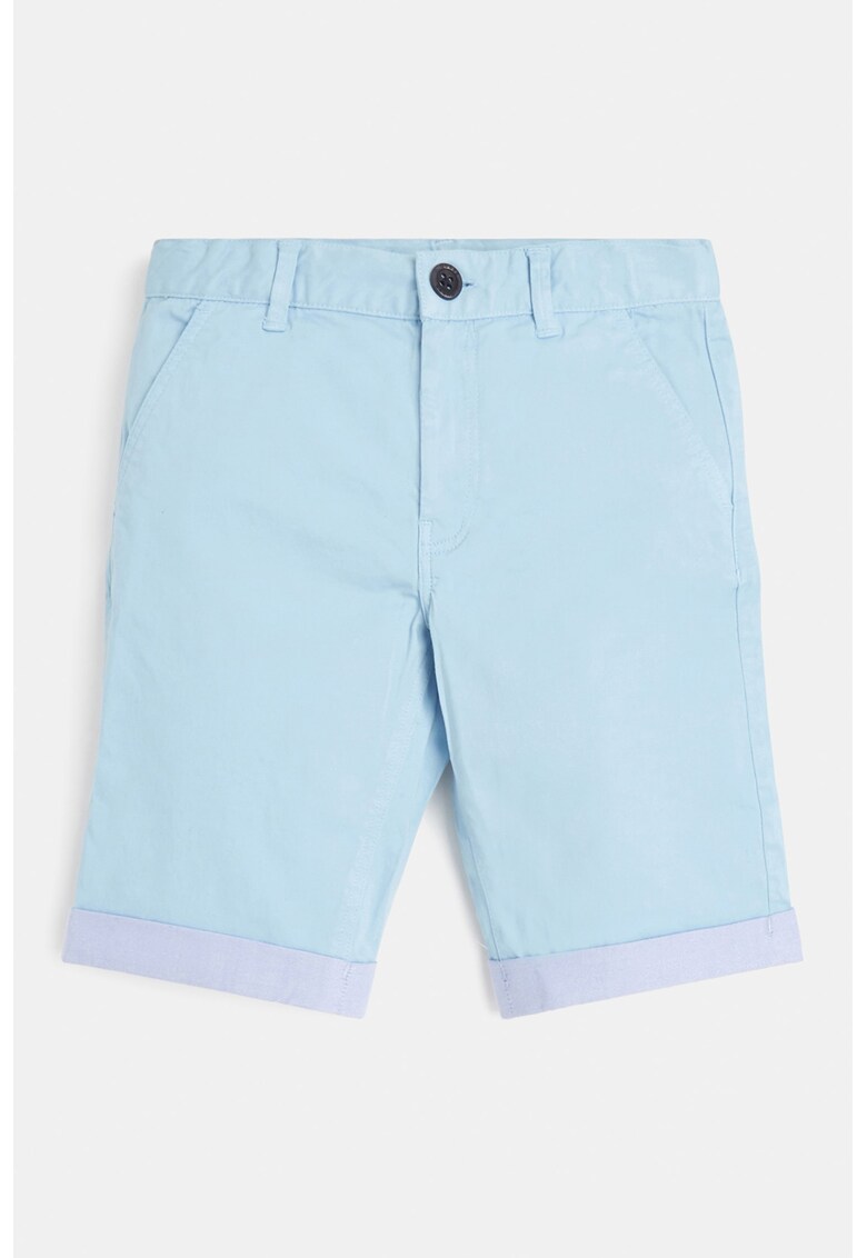 Bermude chino cu terminatie contrastanta GUESS JEANS Bermude chino cu terminatie contrastanta GUESS JEANS