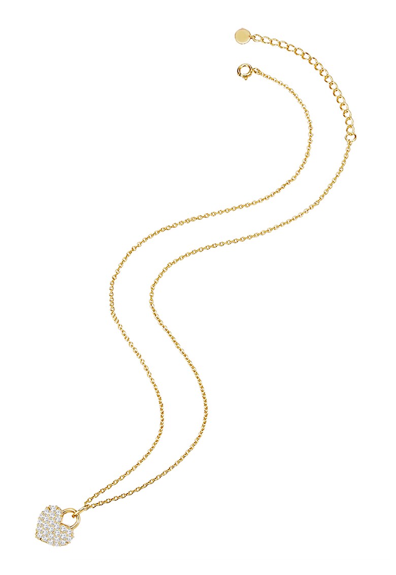 Colier cu pandantiv in forma de inima – Auriu imagine reduceri black friday 2021 ACCESORII/Bijuterii