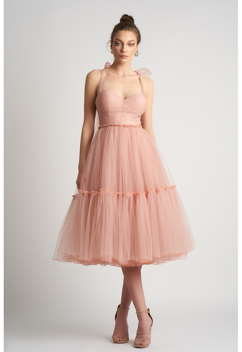 Rochie din tul cu decolteu sweetheart