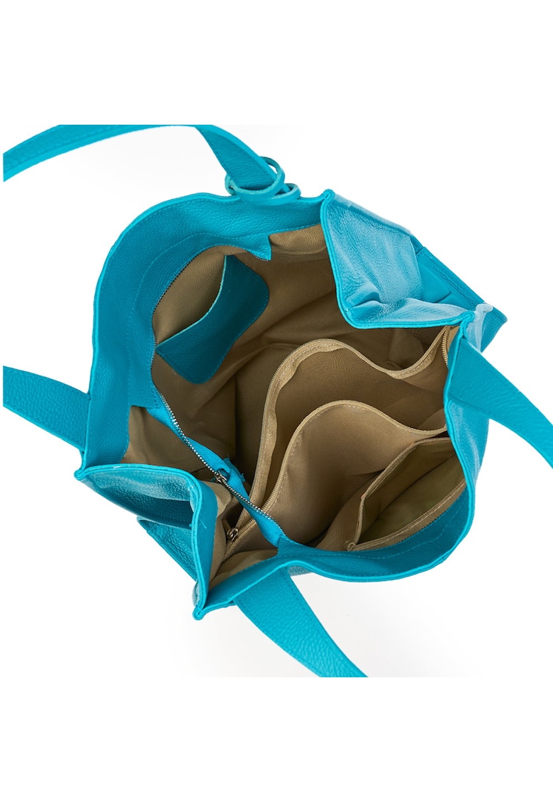 Geanta dama din piele naturala Naomi verde