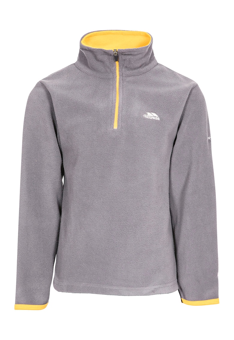 Bluza sport din material fleece cu fenta cu fermoar Etto