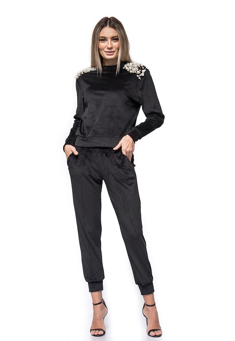 Pantaloni sport cu aspect catifelat Lisa