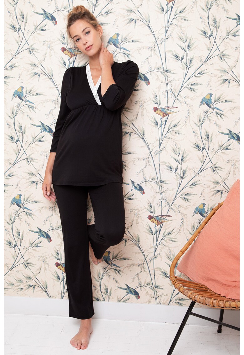 Pijama din amestec de modal – pentru gravide Envie de Fraise imagine noua
