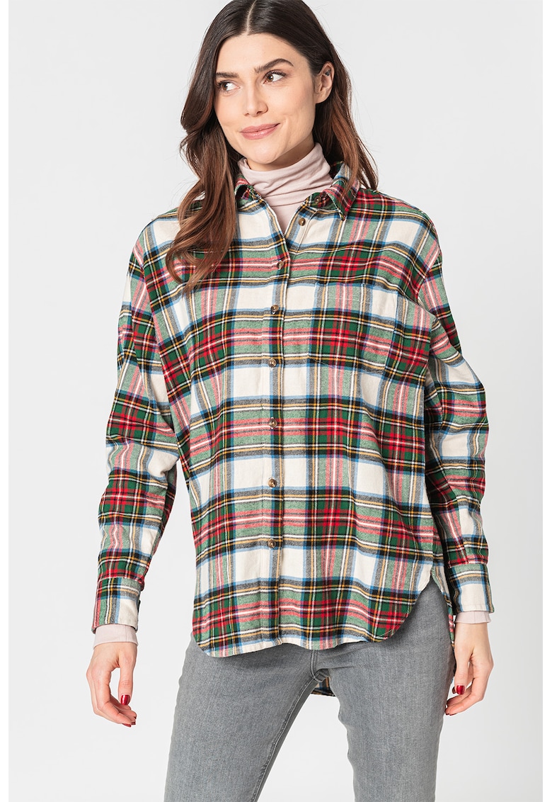 Уголемена памучна риза с каре GAP