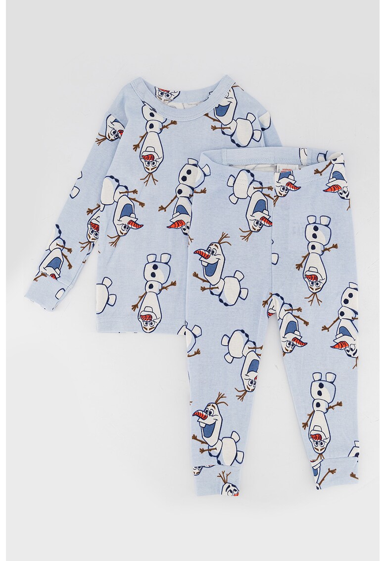 Pijama de bumbac organic cu imprimeu Frozen 2023 ❤️ Pret Super fashiondays imagine noua 2022