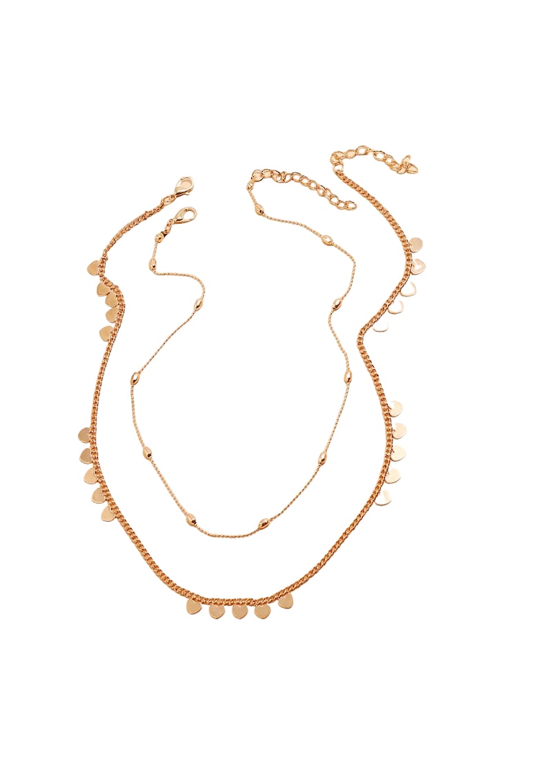 Set 2 coliere - aurii - cu inimioare - Agdis C19 -