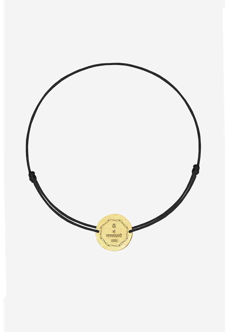 Bratara ajustabila cu talisman de aur de 14K MOOGU Reduceri si Transport Gratuit fashiondays.ro imagine noua