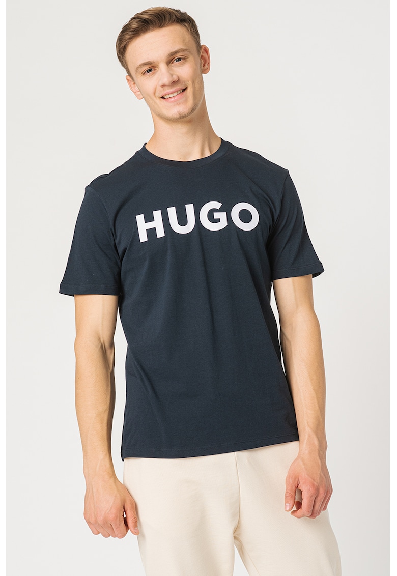 Tricou regular fit cu logo contrastant Dulivio