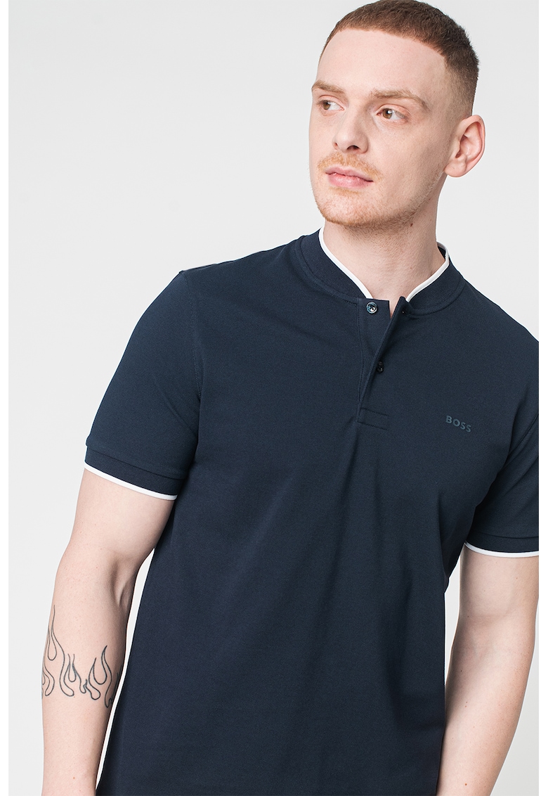 Тениска от пике Pratt тип Henley