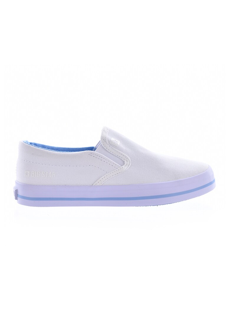 Tenisi slip-on cu talpa cu dungi