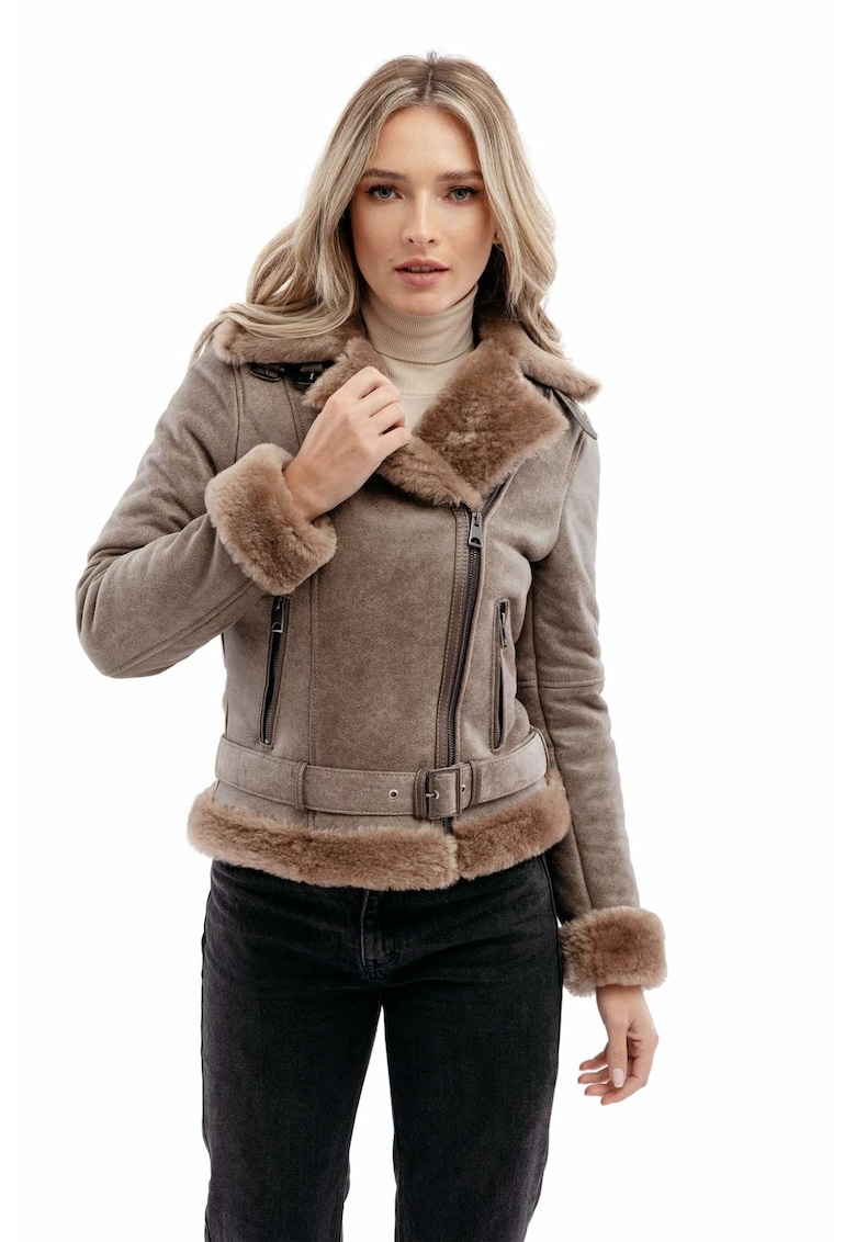 Jacheta din blana naturala - model Women's Aviator