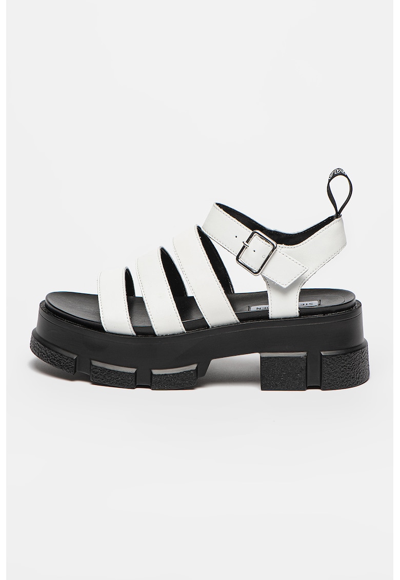 Steve Madden Кожени сандали Pioneer с каишки и масивен дизайн за Жени Steve Madden Кожени сандали Pioneer с каишки и масивен дизайн за Жени
